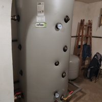 Zplynovací kotel na dřevo Blaze Harmony NATURAL PLUS 25 vč. akumulační nádoby 1000L
