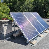 Instalace solární sestavy: solární deskové kolektory Concept 50 T4 Alu 2,2 + ohřívač Dražice OKC 400 NTRR/BP 400L